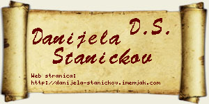 Danijela Staničkov vizit kartica